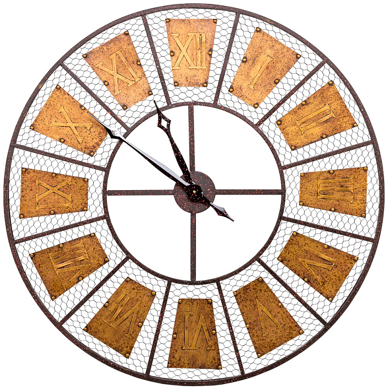 Часы настенные из металла в стиле лофт Clock with History Бронза Черный Часы настенные из металла в стиле лофт Clock with History Бронза Черный в Тюмени | Loft Concept