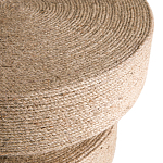 Приставной стол с отделкой из джута Juti D35 см варинант исполнения - 4 | Loft Concept в Тюмени