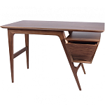 Письменный стол прямоугольный с 2-мя ящиками и полкой Idenontal варинант исполнения - 5 | Loft Concept в Тюмени