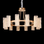 Люстра круглая с текстурными цилиндрическими плафонами Glimpse варинант исполнения - 5 | Loft Concept в Тюмени