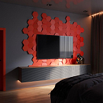 Гипсовая 3D Панель M-47 варинант исполнения - 1 | Loft Concept в Тюмени