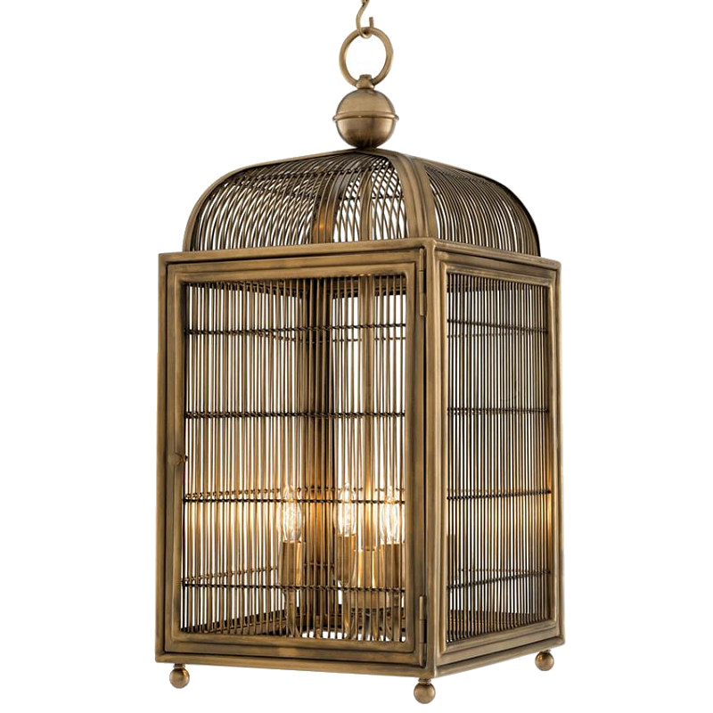 Люстра Lantern Falcon Латунь Античная полированная Люстра Lantern Falcon Латунь Античная полированная в Тюмени | Loft Concept