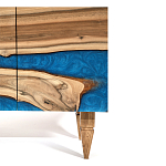 Стильный Буфет лофт 4 двери Cabinet Crimson River фасад эпоксидная смола  варинант исполнения - 4 | Loft Concept в Тюмени