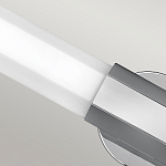 Бра для ванных комнат горизонтальное с длинным белым матовым плафоном в форме шестиугольника на круглом основании Hinkley варинант исполнения - 14 | Loft Concept в Тюмени