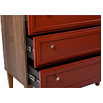 Комод красный из массива бука с 3-мя ящиками Wenge Light варинант исполнения - 5 | Loft Concept в Тюмени