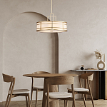 Подвесной светильник цвета латунь с белым матовым плафоном с геометрическим рисунком Feiss варинант исполнения - 8 | Loft Concept в Тюмени