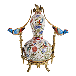 Ваза из фарфора с птицами и цветочной росписью Garden of Eden варинант исполнения - 2 | Loft Concept в Тюмени