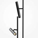 Напольный торшер светодионый черный Lumen Duo варинант исполнения - 2 | Loft Concept в Тюмени