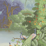 Обои ручная роспись Le Brésil Eden варинант исполнения - 2 | Loft Concept в Тюмени