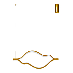 Подвесной светильник волнообразный изогнутый на двух тросах 103 см Spiral Lighting варинант исполнения - 3 | Loft Concept в Тюмени