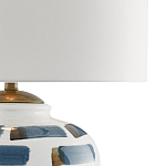 Настольная лампа керамическая с белым тканевым абажуром Perfect White Canvas варинант исполнения - 1 | Loft Concept в Тюмени