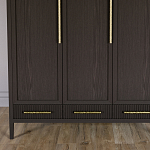 Большой Шкаф Primo Темный орех с 3 дверьми и 3 выдвижными ящиками варинант исполнения - 2 | Loft Concept в Тюмени