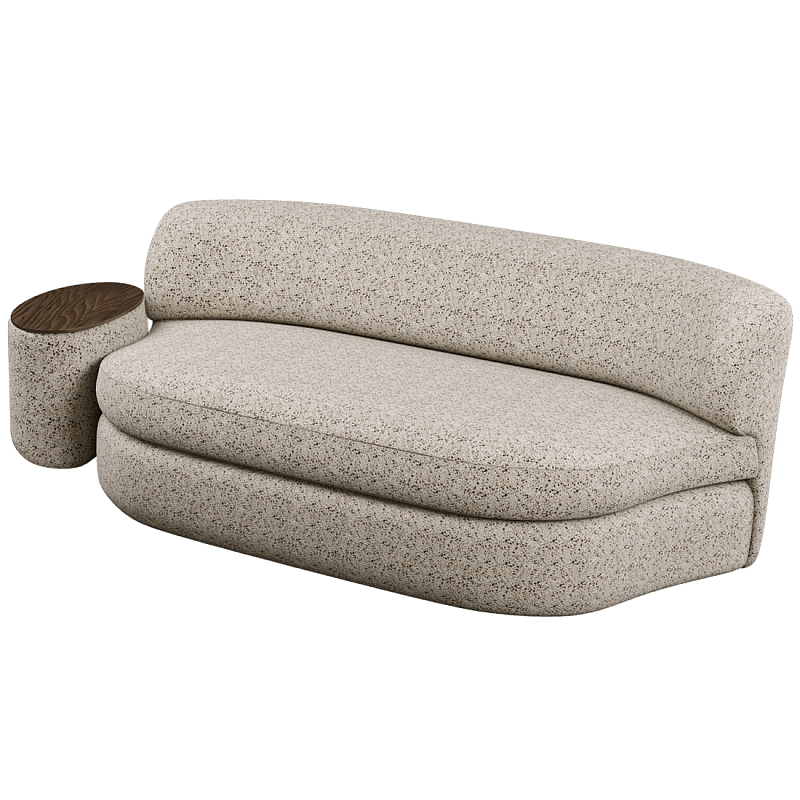 Диван двухместный со столиком Ulysses Молочный Орех в Тюмени | Loft Concept 