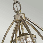 Подвесной светильник овальной формы с цилиндрическим плафоном в цвете сусальное серебро Kichler варинант исполнения - 3 | Loft Concept в Тюмени