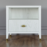 Прикроватная тумбочка с полкой Elsa Dreams White варинант исполнения - 5 | Loft Concept в Тюмени