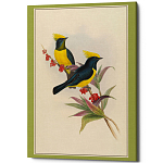 Постер на холсте с изображением птиц Blooming Birds Poster варинант исполнения - 9 | Loft Concept в Тюмени