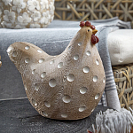 Статуэтка курица с текстурной поверхностью бежевого цвета Rustic Chicken варинант исполнения - 3 | Loft Concept в Тюмени