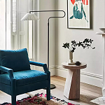 Дизайнерский журнальный стол с круглой каменной столешницей Utezu варинант исполнения - 2 | Loft Concept в Тюмени