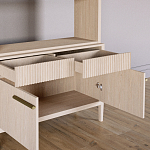 Стеллаж Primo с ящиками Светлый дуб  варинант исполнения - 6 | Loft Concept в Тюмени