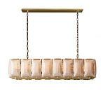 Люстра с абажуром из прямоугольных мраморных панелей Calling to Shine варинант исполнения - 7 | Loft Concept в Тюмени