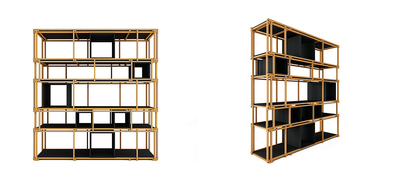 Стеллаж кубические сечения Yuen Стеллаж кубические сечения Yuen - Loft-Concept в Тюмени