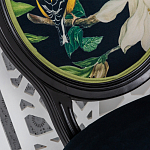 Стул чёрный из натурального бука с изображением птица в саду Blooming Magnolias варинант исполнения - 3 | Loft Concept в Тюмени