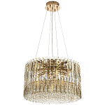 Круглая люстра с металлическими и хрустальными подвесками Bonnay Crystal Chandelier варинант исполнения - 4 | Loft Concept в Тюмени