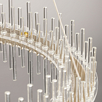 Люстра круглая с прозрачными стеклянными трубками 51 см Nembus варинант исполнения - 11 | Loft Concept в Тюмени