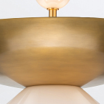 Подвесной светильник латунного цвета с конусовидным белым плафоном Quintiesse варинант исполнения - 11 | Loft Concept в Тюмени