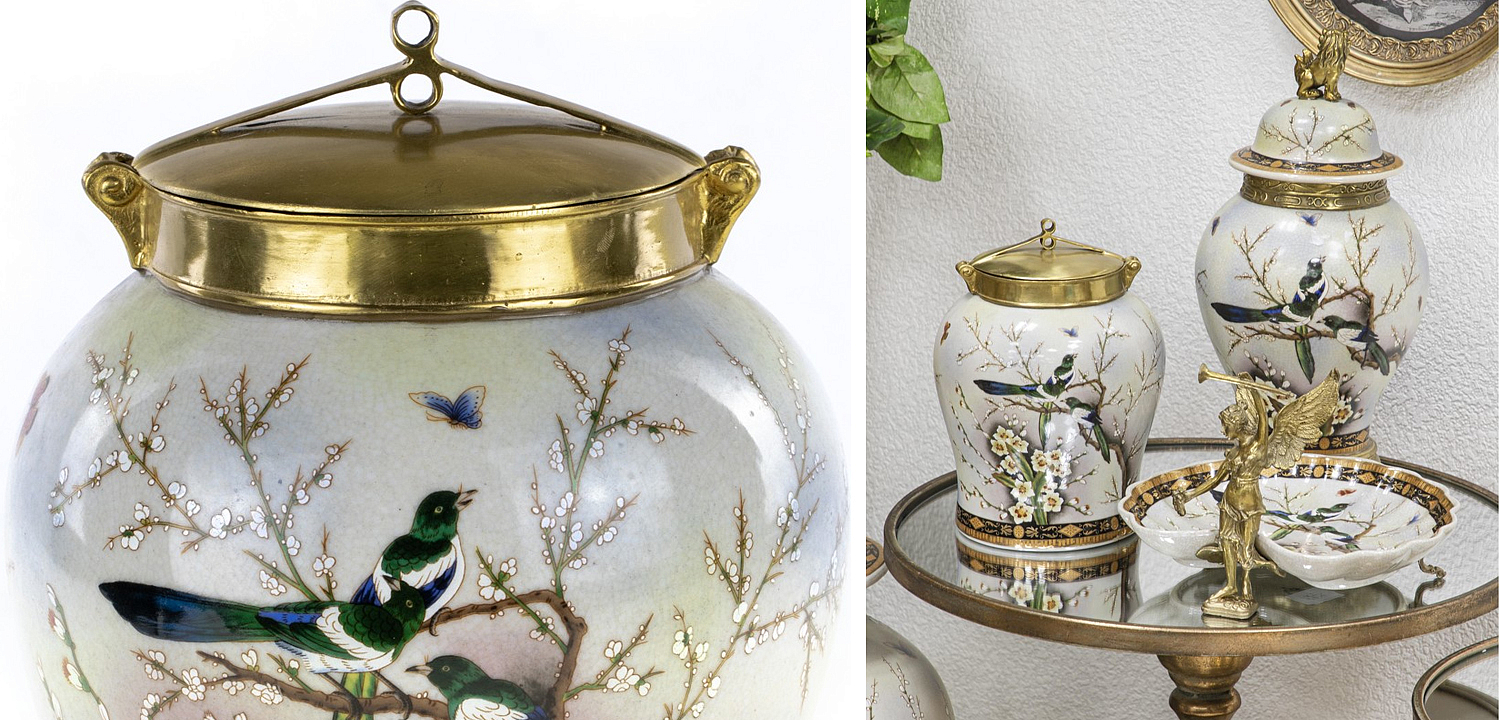 Ваза Magpies on Cherry Blossom Vase Ваза Magpies on Cherry Blossom Vase - Loft-Concept в Тюмени