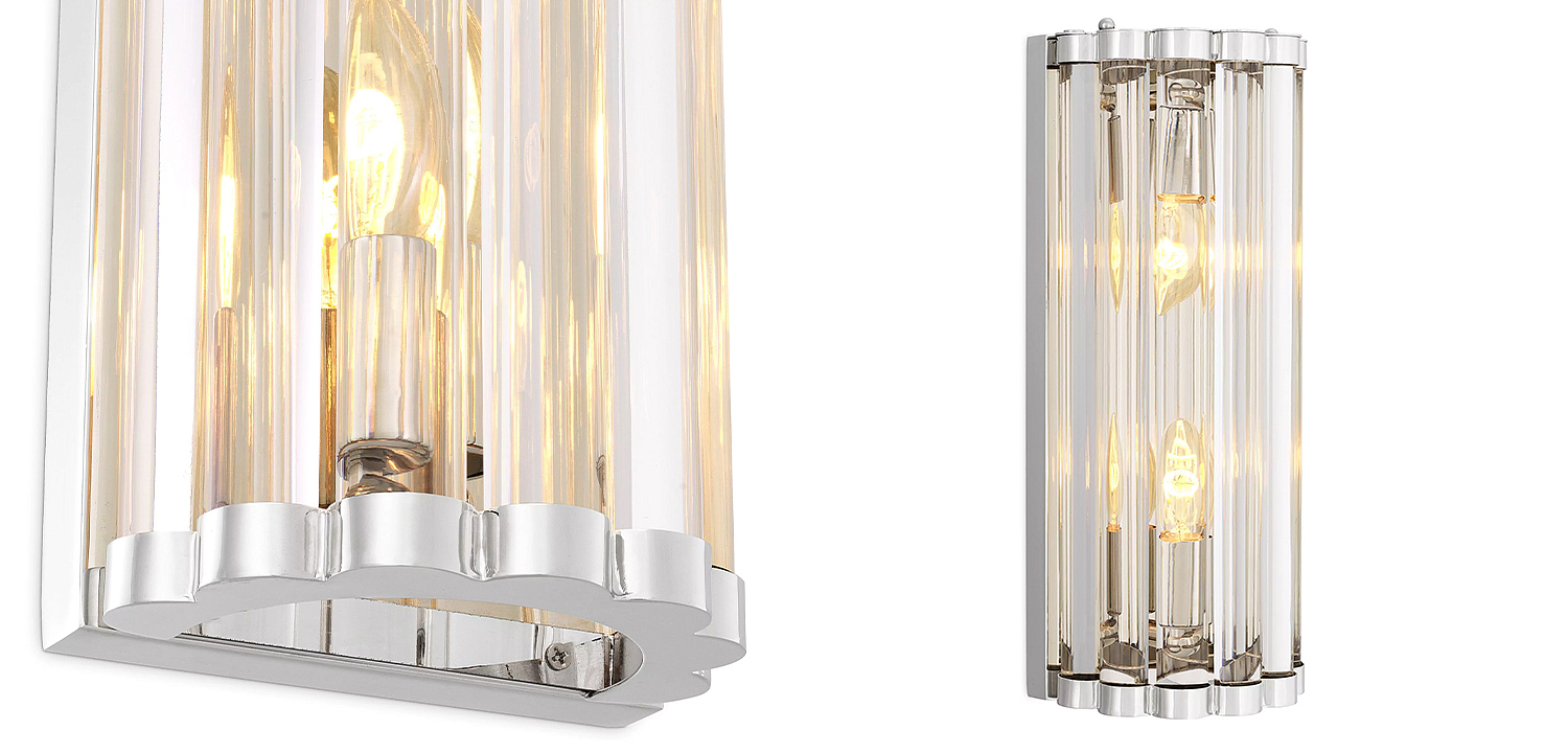 Бра Eichholtz Wall Lamp Amalfi S Nickel Бра Eichholtz Wall Lamp Amalfi S Nickel - Loft-Concept в Тюмени