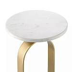 Столик приставной с овальным золотым основанием Oval Gold Base варинант исполнения - 2 | Loft Concept в Тюмени