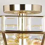 Потолочный светильник шестигранной формы с прозрачными стеклянным плафоном Elstead Lighting варинант исполнения - 10 | Loft Concept в Тюмени