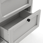 Комод узкий с 5-ю ящиками серый Silva Grey Chest of Drawers варинант исполнения - 4 | Loft Concept в Тюмени