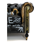 Диван в Лофт Честерфильд граффити из винтажной кожи GRAFFITI PARA Chesterfield варинант исполнения - 6 | Loft Concept в Тюмени