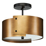 Потолочный светильник круглый светодиодный Semicircular Gold Panels старинная латунь варинант исполнения - 3 | Loft Concept в Тюмени