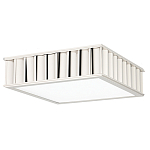 Потолочный светильник квадратный с гофрированным серебрянным абажуром Millennium варинант исполнения - 2 | Loft Concept в Тюмени