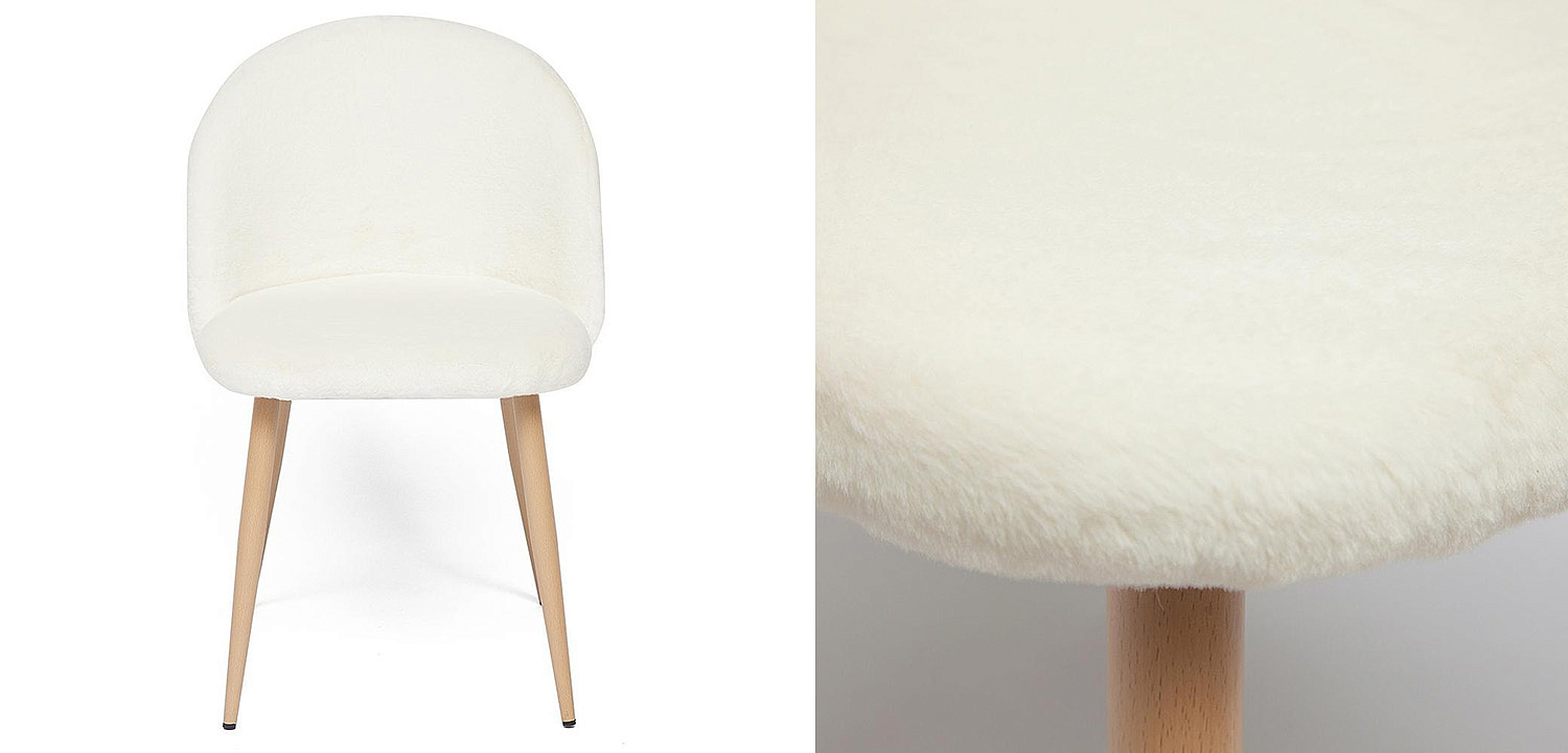 Стул Lea white plush - Loft-Concept в Тюмени