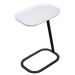 Столик приставной с прямоугольной серой столешницей Steel Stable Table варинант исполнения - 2 | Loft Concept в Тюмени