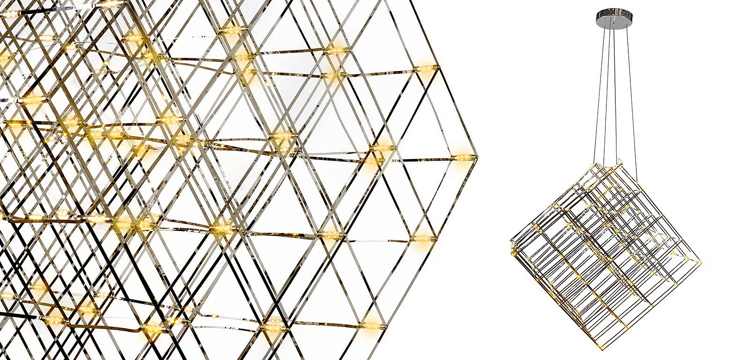 Люстра Moooi Tesseract Yellow lamp M Люстра Moooi Tesseract Yellow lamp M - Loft-Concept в Тюмени