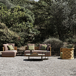 Дизайнерское уличное кресло из массива дерева с плетеной спинкой PALINFRASCA Armchair варинант исполнения - 3 | Loft Concept в Тюмени