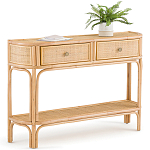Консоль из плетеного ротанга с ящиками Armelle Rattan Console варинант исполнения - 2 | Loft Concept в Тюмени