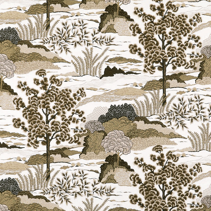 Ткань Velours landscape Beige пейзах N 1190 Бежевый в Тюмени | Loft Concept 