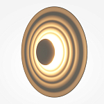 Бра круглое Soft Halo бежевый варинант исполнения - 3 | Loft Concept в Тюмени