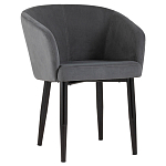 Мягкое кресло на металлических ножках Shaggy Dark Grey варинант исполнения - 1 | Loft Concept в Тюмени