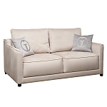 Диван двухместный раскладной светло-серый с кантом Pride варинант исполнения - 1 | Loft Concept в Тюмени