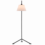 Торшер с черным наклонным корпусом и конусовидным абажуром Black Tripod варинант исполнения - 3 | Loft Concept в Тюмени