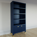 Книжный Стеллаж Elsa Dreams Blue с задней стенкой варинант исполнения - 2 | Loft Concept в Тюмени