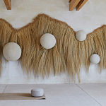 Большая дизайнерская Инсталляция из соломы RAFFIA Installation  варинант исполнения - 2 | Loft Concept в Тюмени