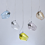 Люстра линейная с 5-ю разноцветными стеклянными плафонами Kaleido варинант исполнения - 4 | Loft Concept в Тюмени